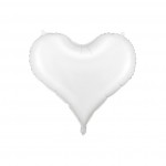 Fóliový balón srdce biele
