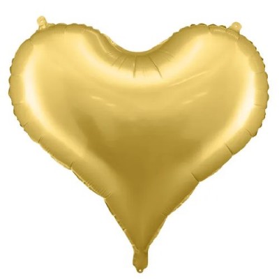 Fóliový balón srdce zlaté