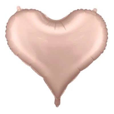 Fóliový balón srdce ružovo zlaté
