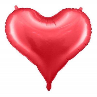Fóliový balón srdce červené