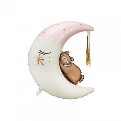 Fóliový Supershape balón Medvedík na Mesiaci