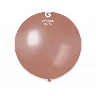 Latexový dekoračný balón ružovo zlatý 65 cm