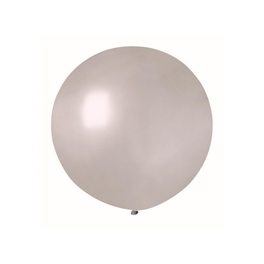 Latexový dekoračný balón metalický strieborný 65 cm Latexový dekoračný balón metalický strieborný 65 cm