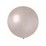 Latexový dekoračný balón metalický strieborný 65 cm