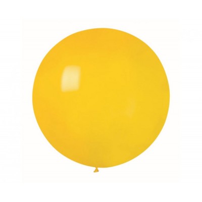 Latexový dekoračný balón pastelová žltá 75 cm