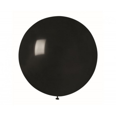 Latexový dekoračný balón pastelová čierna 75 cm