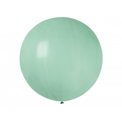 Latexový dekoračný balón pastelová tyrkysová zelená 75 cm