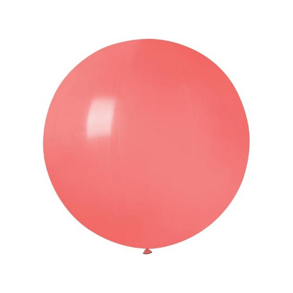 Latexový dekoračný balón pastelová korálová farba 75 cm