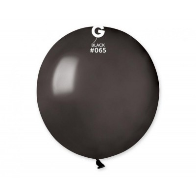 Latexový balón metalická čierna 48 cm