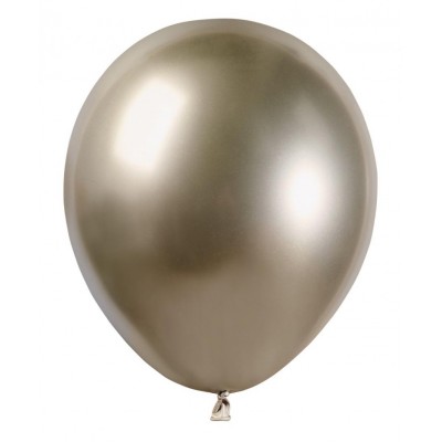 Latexové dekoračné balóny Champagne chrómové 13 cm