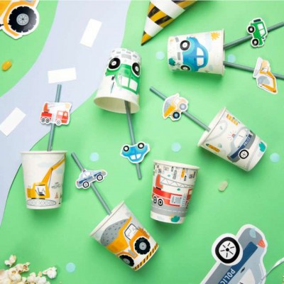 Slamky papierové Autíčka