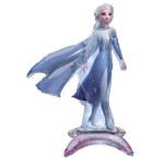 Fóliový balón Frozen II - Elsa na podstavci