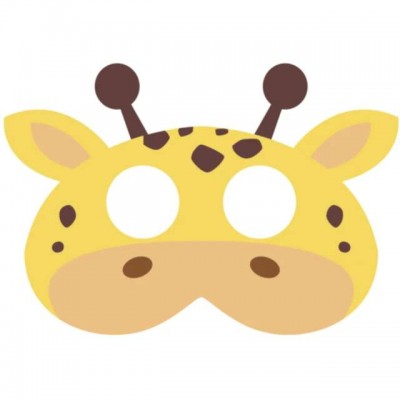 Maska na tvár Žirafa
