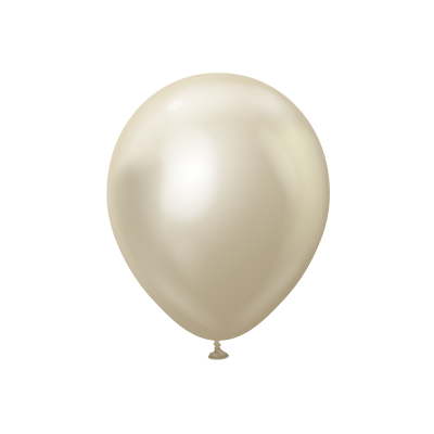 Latexový balón chrómový white champagne 30 cm