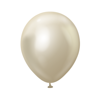 Latexový balón chrómový white champagne 45 cm
