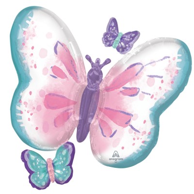 Fóliový Supershape balón Motýľ