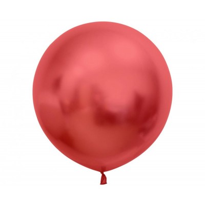 Latexový dekoračný balón platinová červená 60 cm