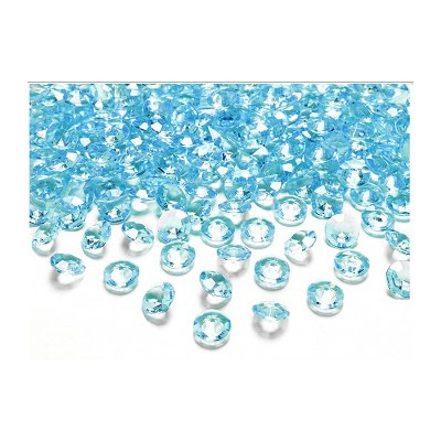 Diamantíky na stôl tyrkysové