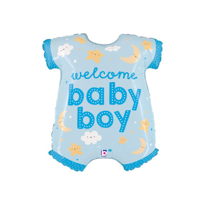 Fóliový Supershape balón Body Welcome baby boy