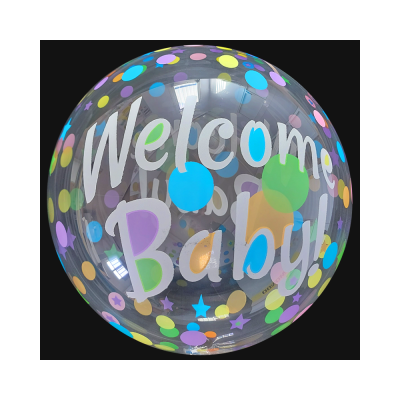 Transparentný balón Welcome Baby 45 cm