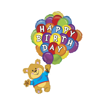 Fólioý Supershape balón Macko s balónmi