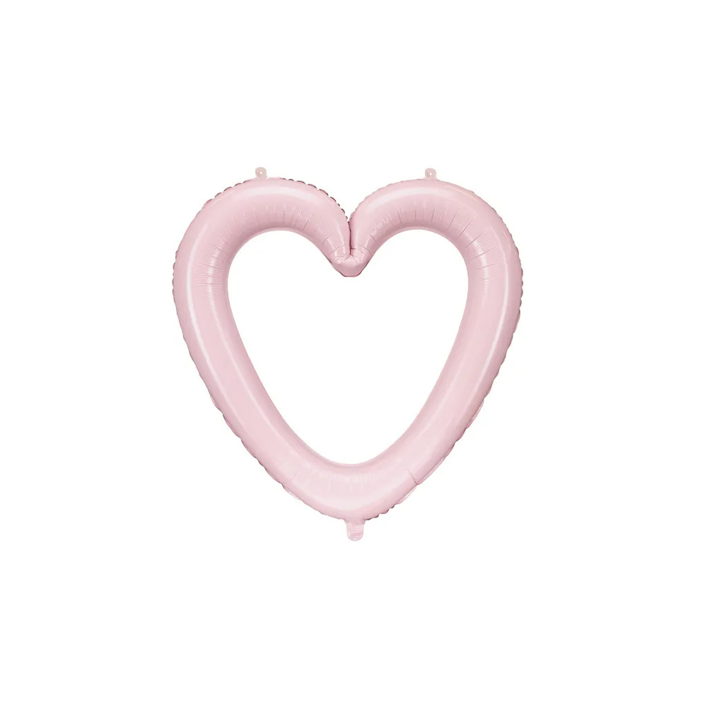 Fóliový supershape balón srdce ružové