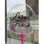 Personalizovaný transparentný balón 60 cm