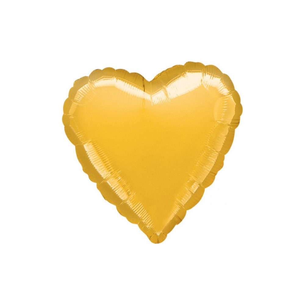 Fóliový balón zlaté srdce