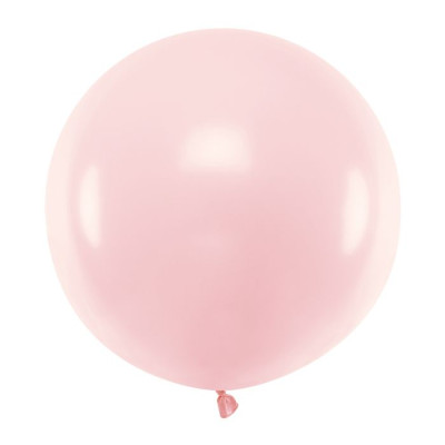 Latexový dekoračný balón pastelová svetlo ružová  60 cm