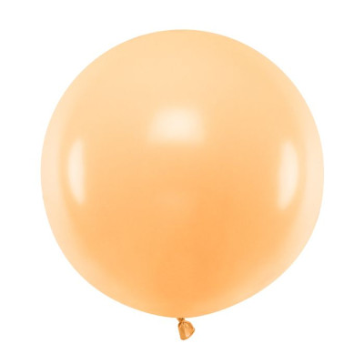 Latexový dekoračný balón pastelová svetlá broskyňa 60 cm