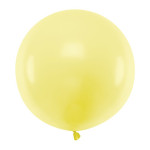 Latexový dekoračný balón pastelová svetlá žltá  60 cm