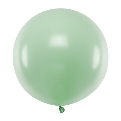 Latexový dekoračný balón pastelová pistáciová  60 cm