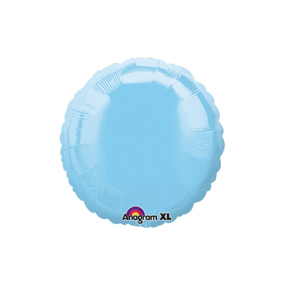 Fóliový balón slabomodrý kruh