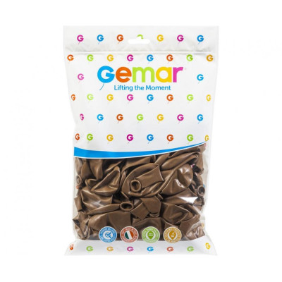 Latexové balóny pastel kávová hnedá 30 cm