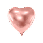 Fóliový balón srdiečko ružovo zlaté