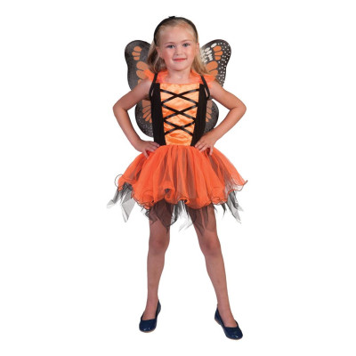 Dievčenský kostým Motýľ oranžový veľkosť 3-5 rokov