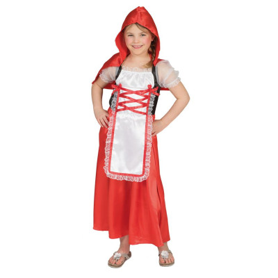 Dievčenský kostým červená čiapočka veľkosť 128