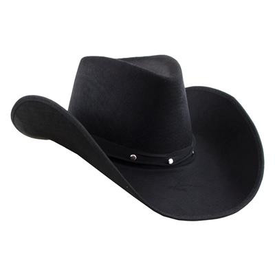 Kovbojský klobúk čierny
