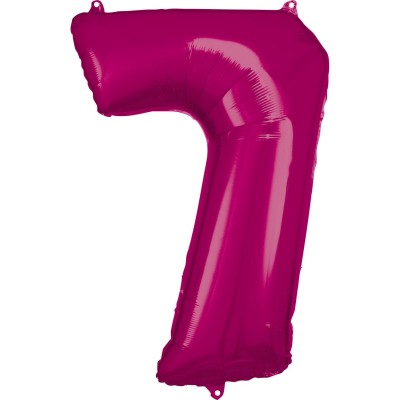 Fóliový balón 7 ružový