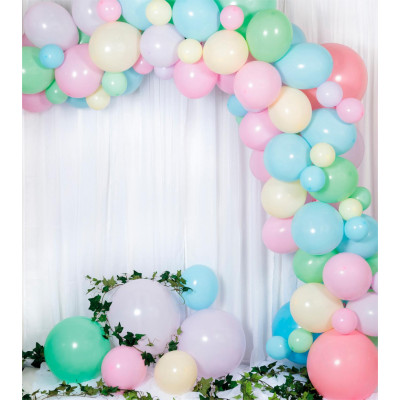 Balónová dekoračná sada pastelová