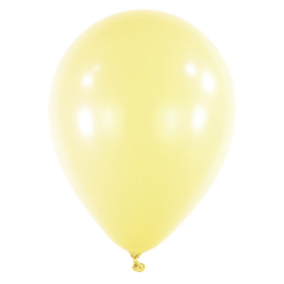 Latexový dekoračný balón makarónová žltá farba 60 cm