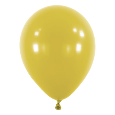 Dekoračný latexový balón horčicová farba 35 cm
