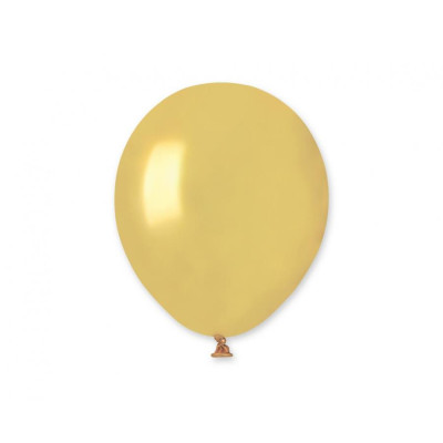Latexové dekoračné balóny metalická zlatá 12.5 cm