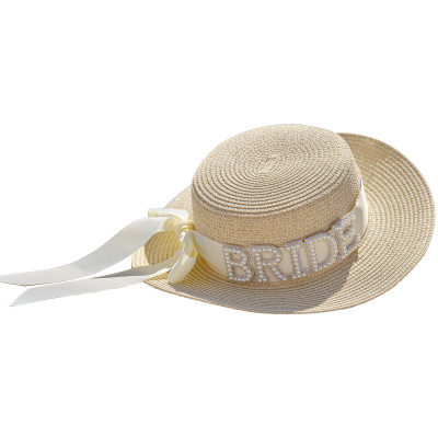 Slamený klobúk rozlúčka so slobodou BRIDE