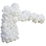 Balónová dekoračná sada biela