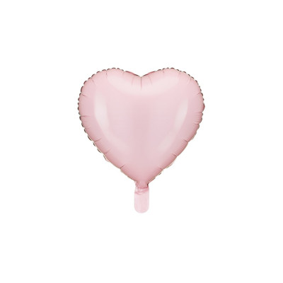 Fóliový balón srdce pastelová ružová 45 cm