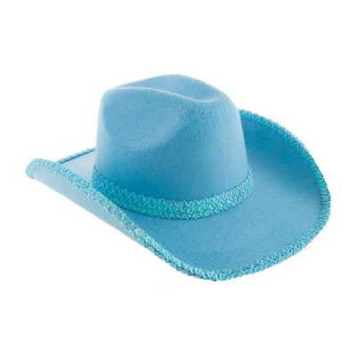 Kovbojský klobúk modrý