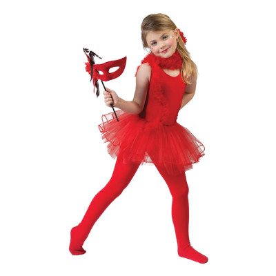 Dievčenský kostým Balerína červená veľkosť 128