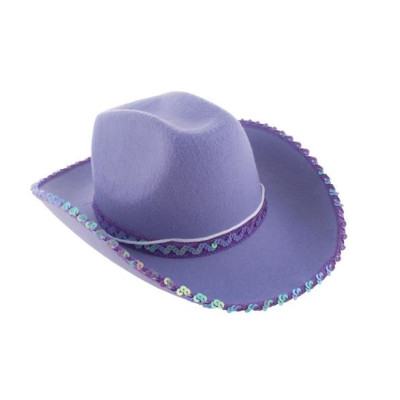 Kovbojský klobúk fialový