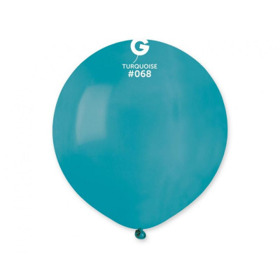 Latexový balón pastelová tyrkysová modrá 48 cm